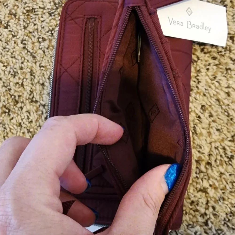 Vera Bradley RFID Turnlock Wallet & Ultimate Card Case in Performance Twill - Picture 10 of 16